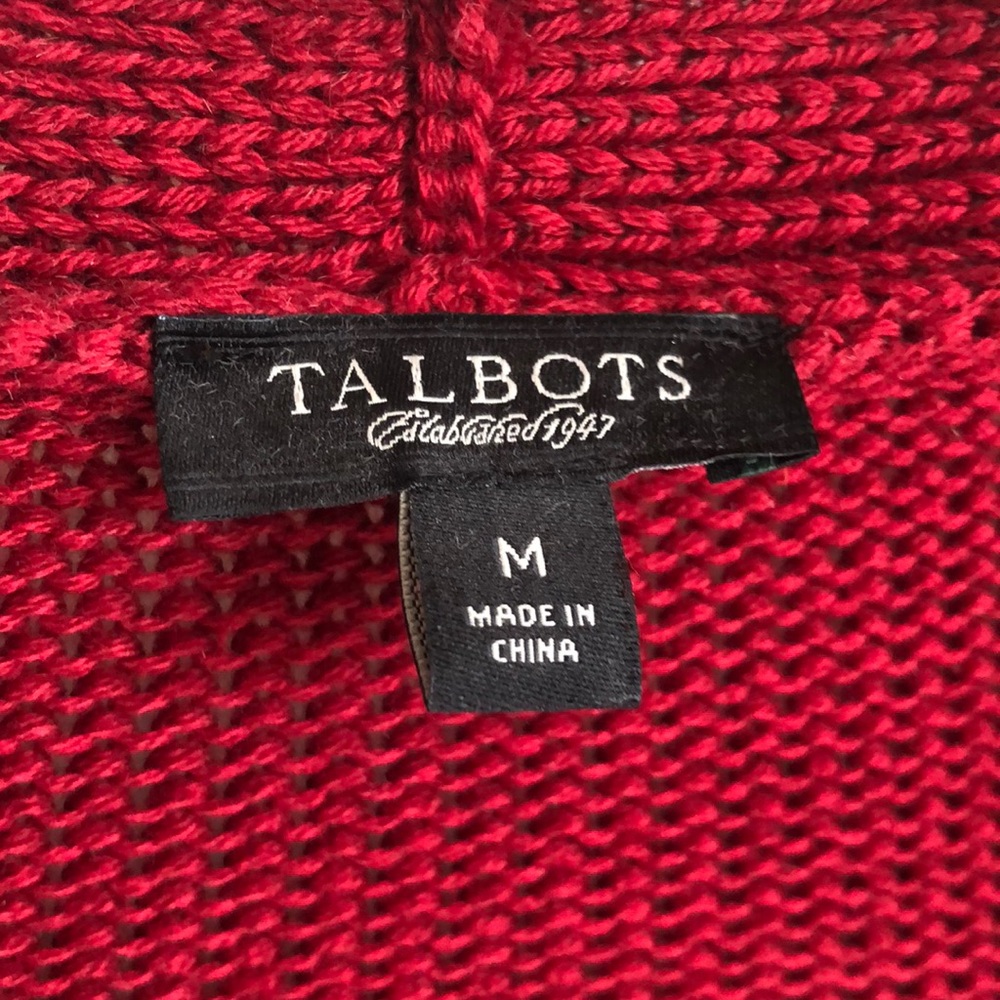 Talbots Red Cardigan - Picture 2 of 2